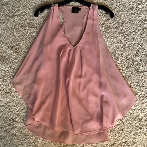 Tops - Blush pink flowy halter top